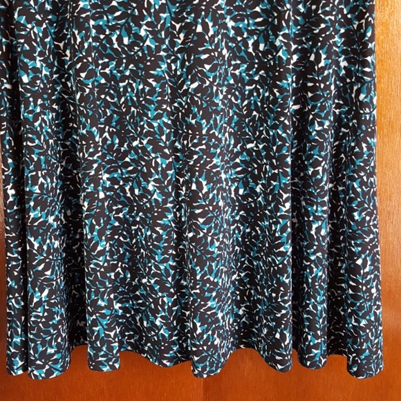 NEW MICHAEL KORS BLACK BLUE PRINT SUMMER DRESS M - Picture 5 of 6